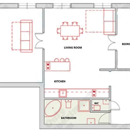 Broadway Downtown -2 Bedrooms-2 Livingrooms Budapest