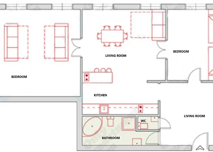 Broadway Downtown -2 Bedrooms-2 Livingrooms Budapesta